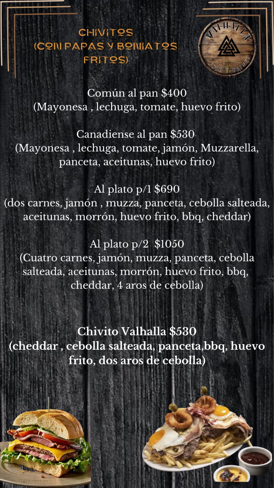 Plato de la carta